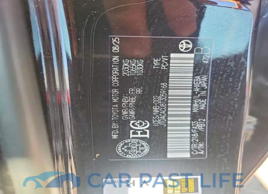 JTDACACU8T3059168# 13