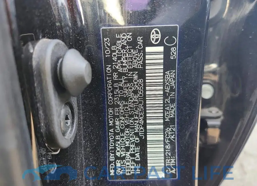 JTDP4MCE5RJ105528# 12