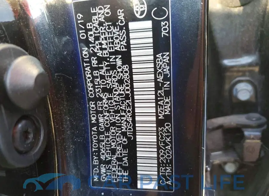 JTDS4RCE2LJ002808# 12
