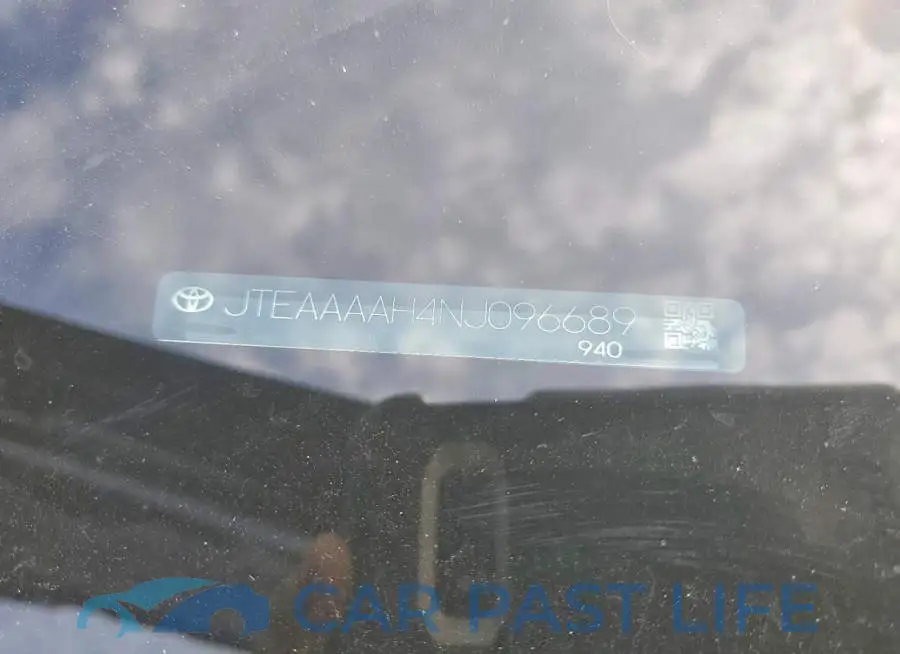 JTEAAAAH4NJ096689# 13