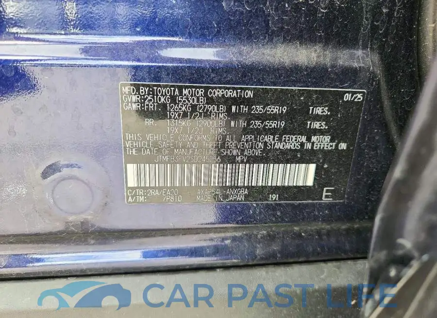 JTMFB3FV2SD245256# 14