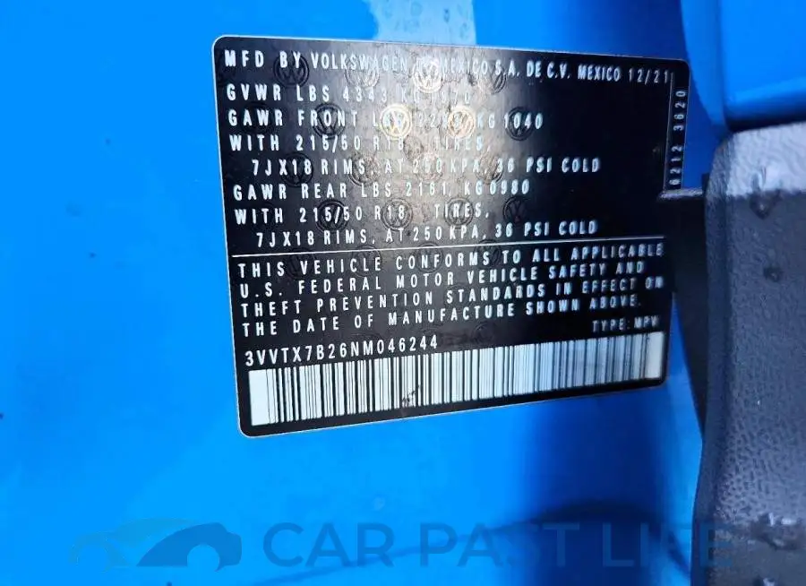 3VVTX7B26NM046244# 13