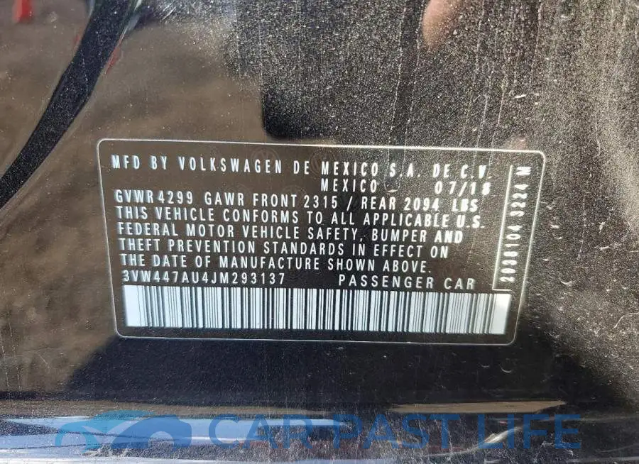 3VW447AU4JM293137# 13