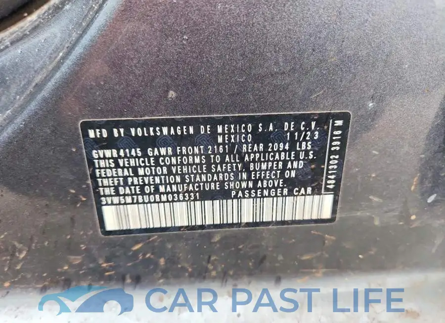 3VW5M7BU0RM036331# 12