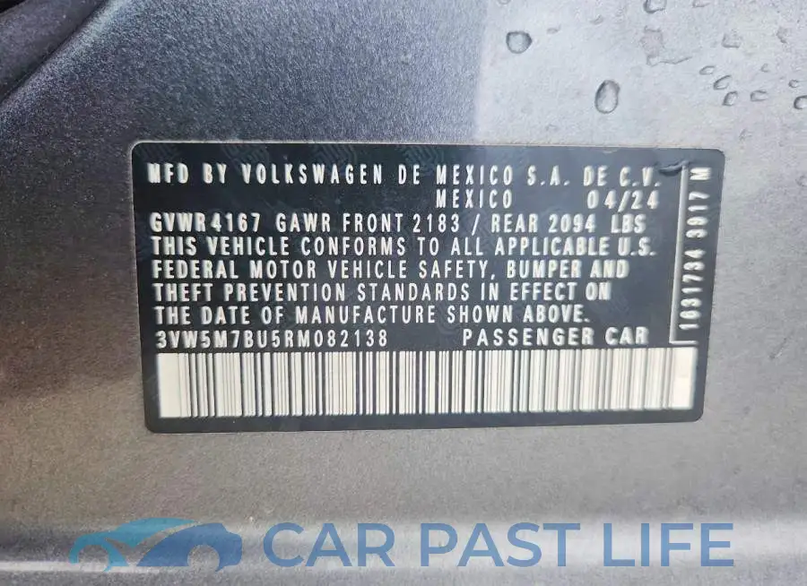 3VW5M7BU5RM082138# 12
