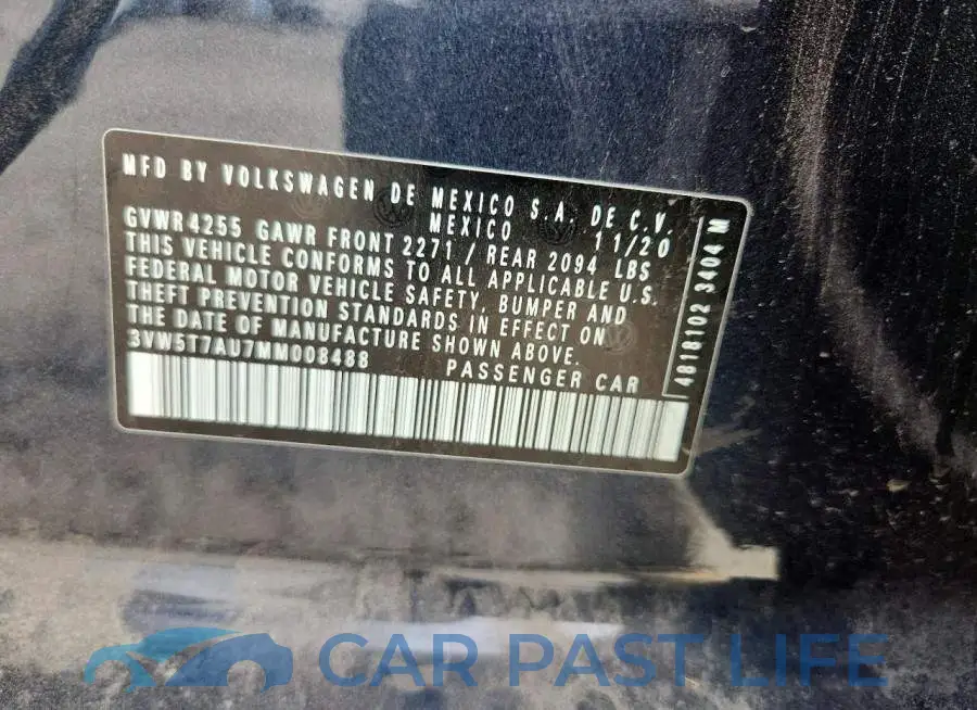 3VW5T7AU7MM008488# 12