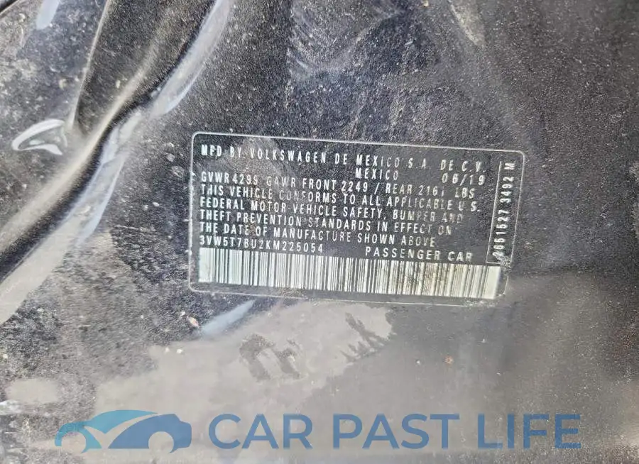 3VW5T7BU2KM225054# 13
