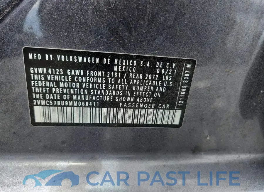 3VWC57BU9MM066411# 12
