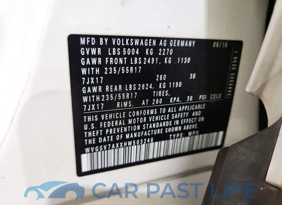 WVGSV7AXXHW503246# 13