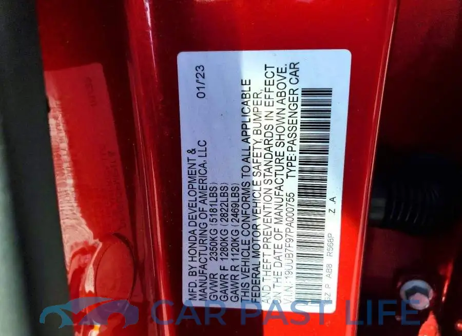 19UUB7F97PA000755# 12