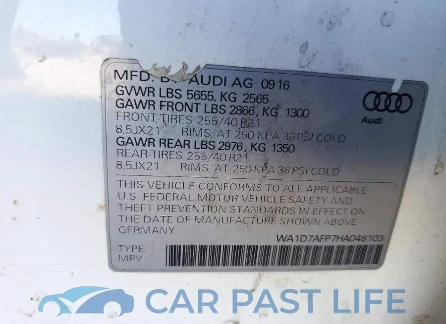 WA1D7AFP7HA048103# 14