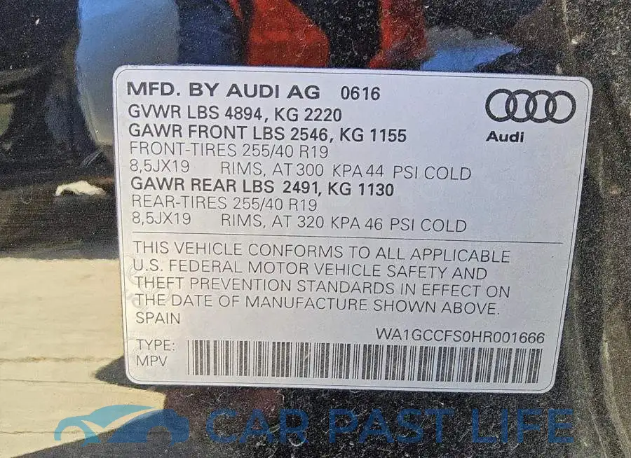 WA1GCCFS0HR001666# 13