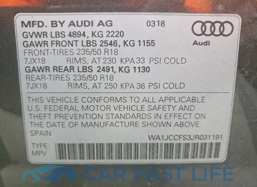 WA1JCCFS3JR031191# 13