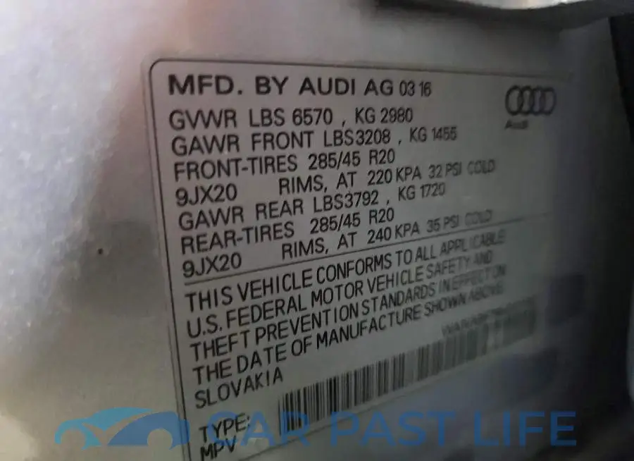 WA1VABF79HD011192# 12