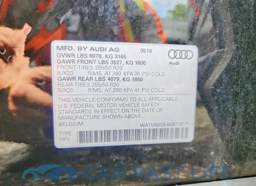 WA1VABGE4KB016171# 13