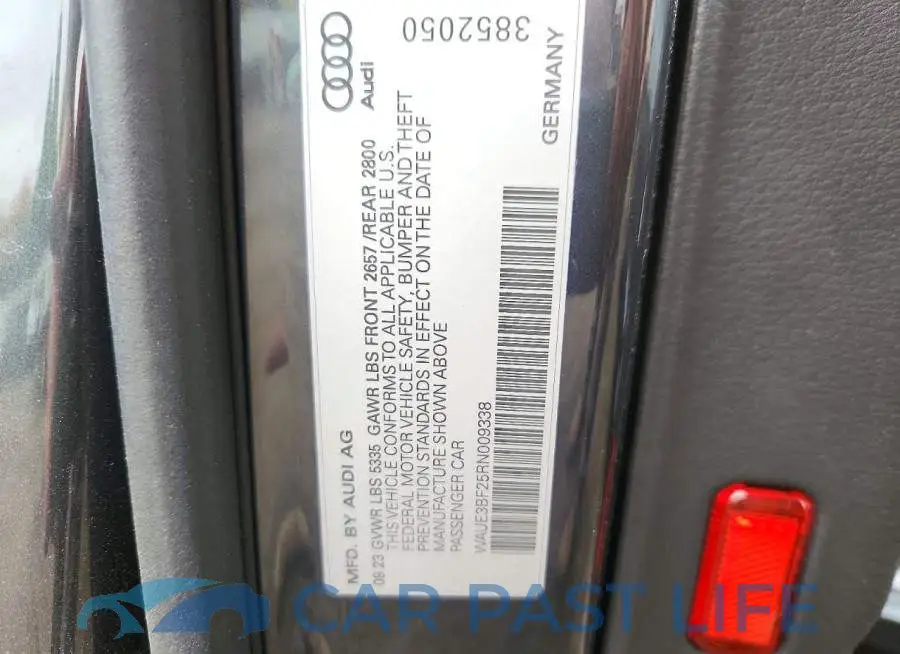 WAUE3BF25RN009338# 12