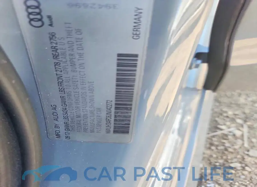 WAUH3AFC6JN042272# 12