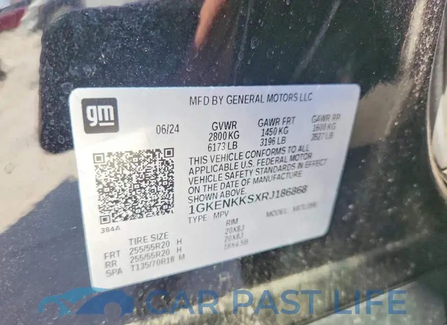 1GKENKKSXRJ186868# 14