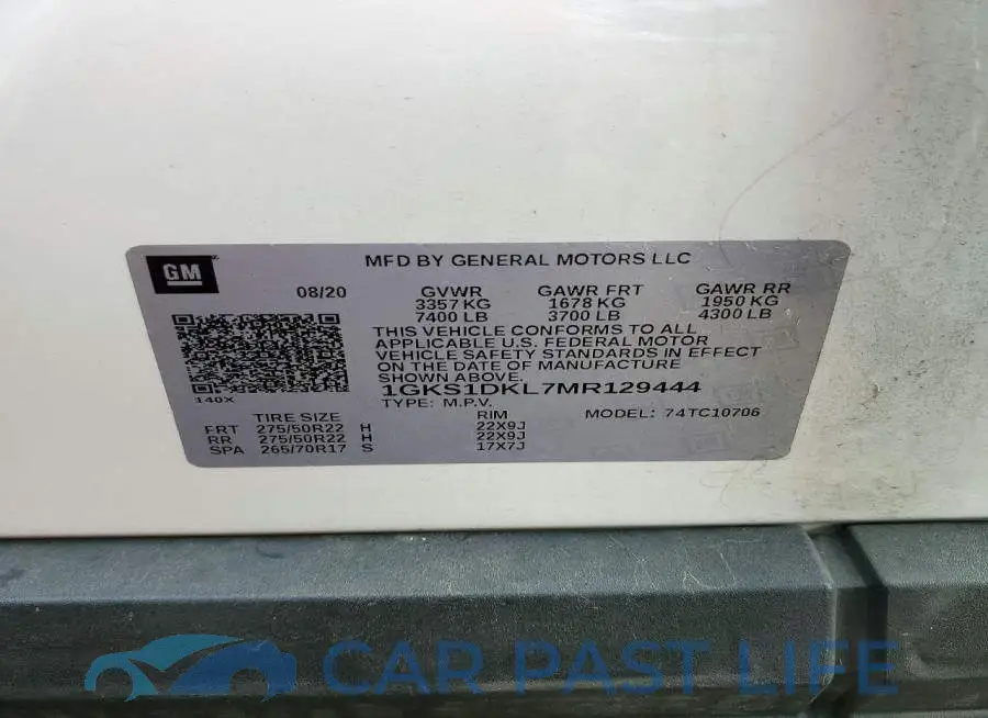 1GKS1DKL7MR129444# 14