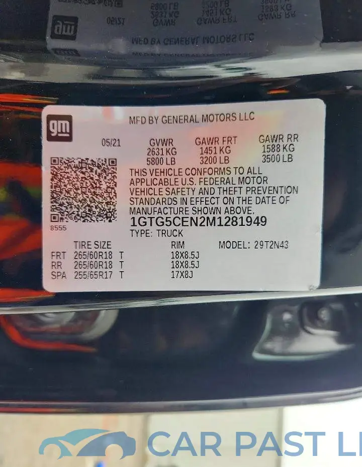 1GTG5CEN2M1281949# 12