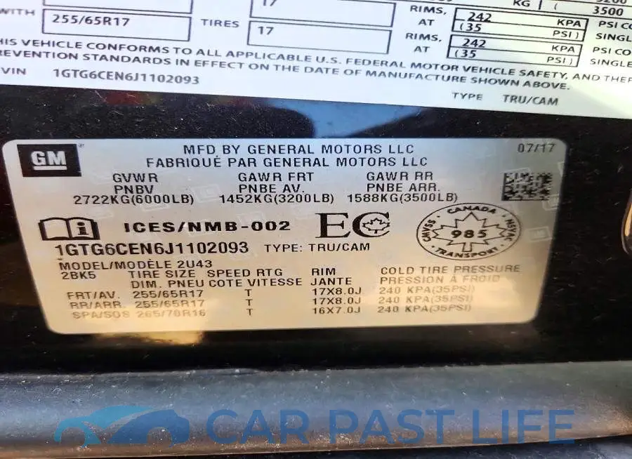 1GTG6CEN6J1102093# 12
