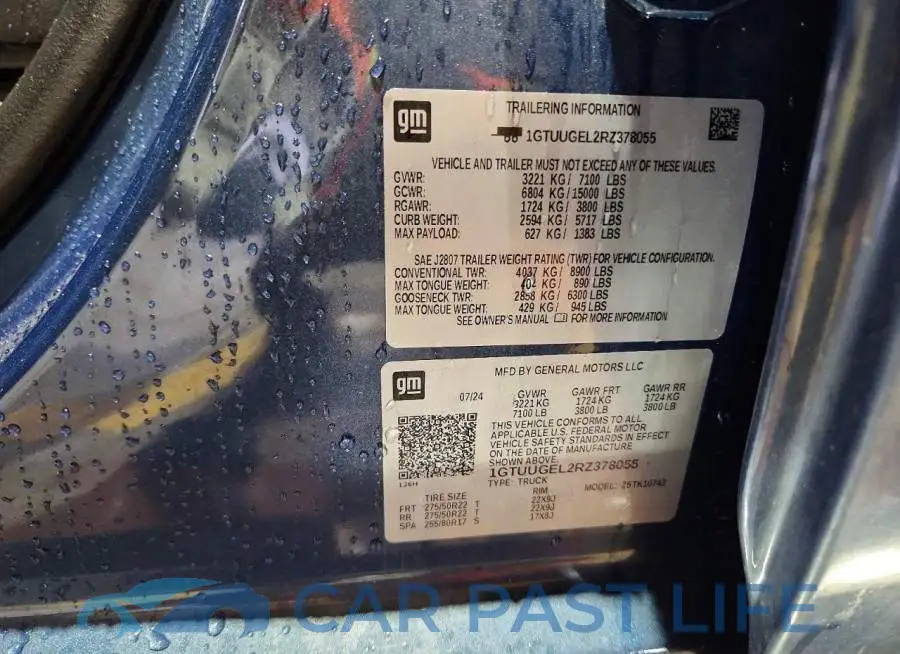 1GTUUGEL2RZ378055# 12