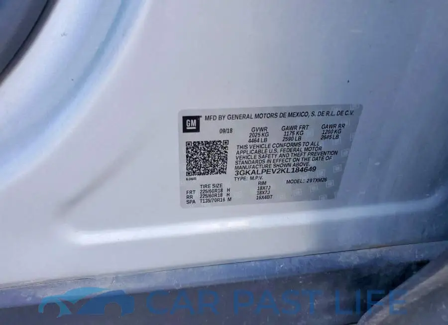 3GKALPEV2KL184649# 13