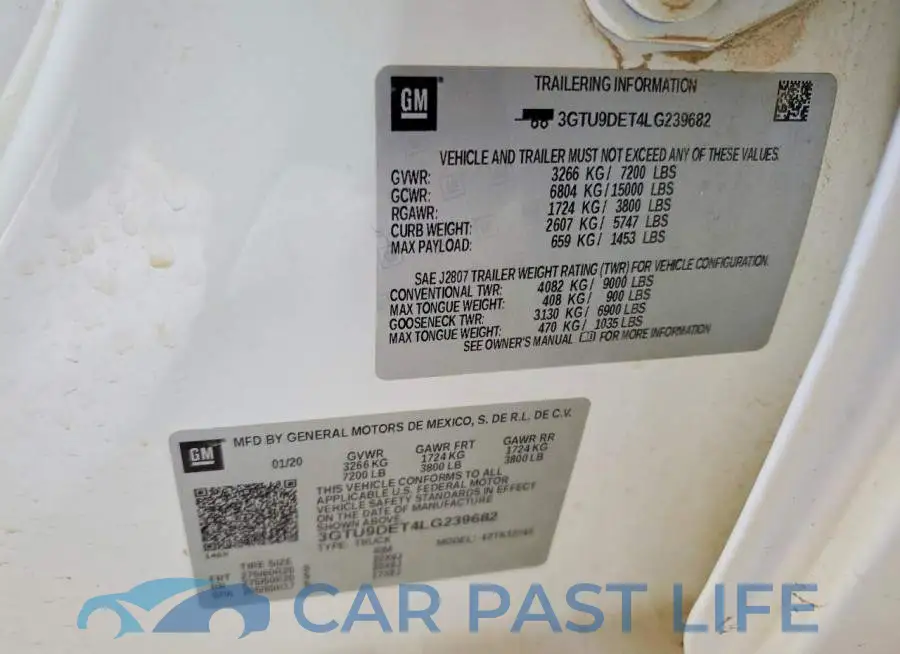 3GTU9DET4LG239682# 12