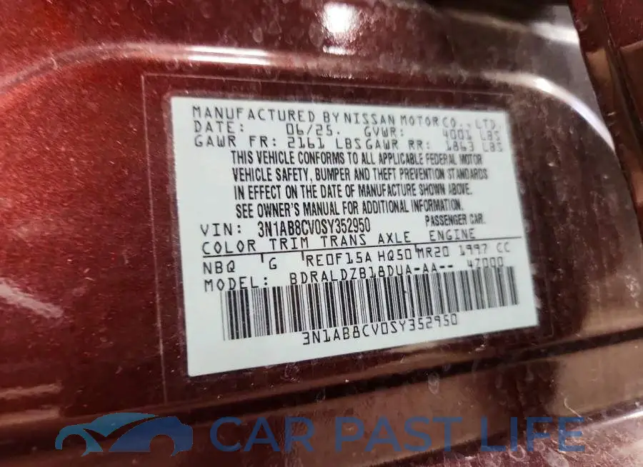 3N1AB8CV0SY352950# 13