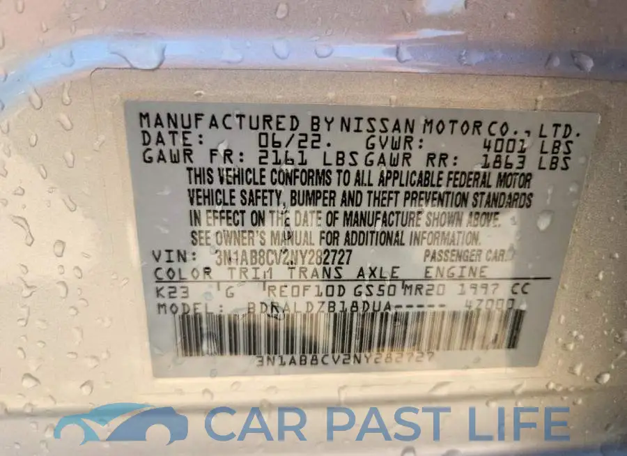 3N1AB8CV2NY282727# 13