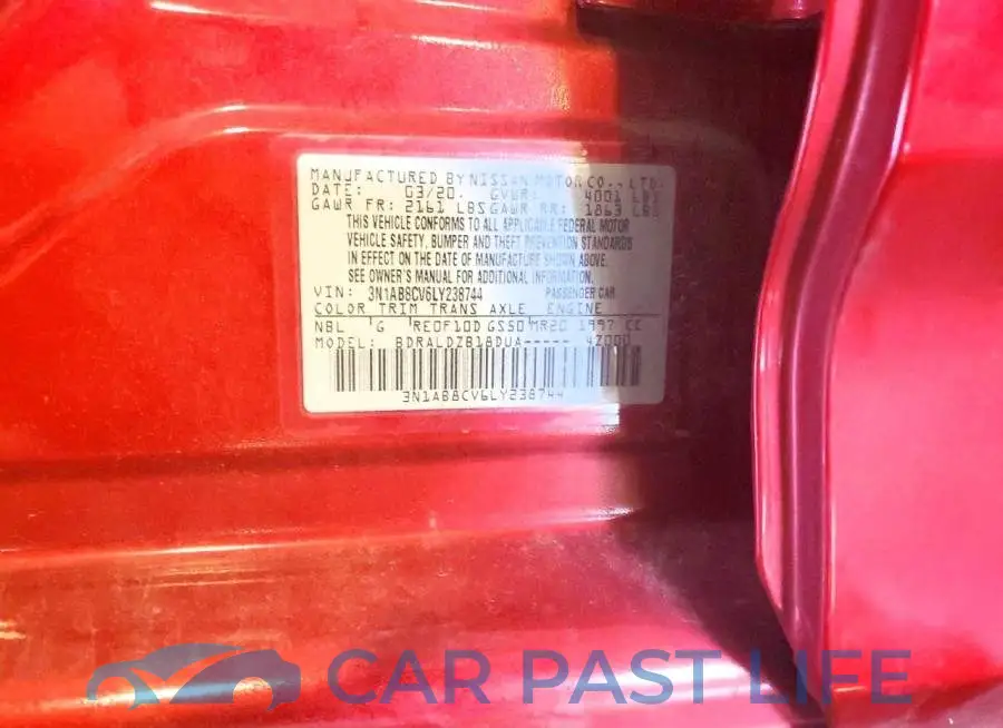 3N1AB8CV6LY238744# 13