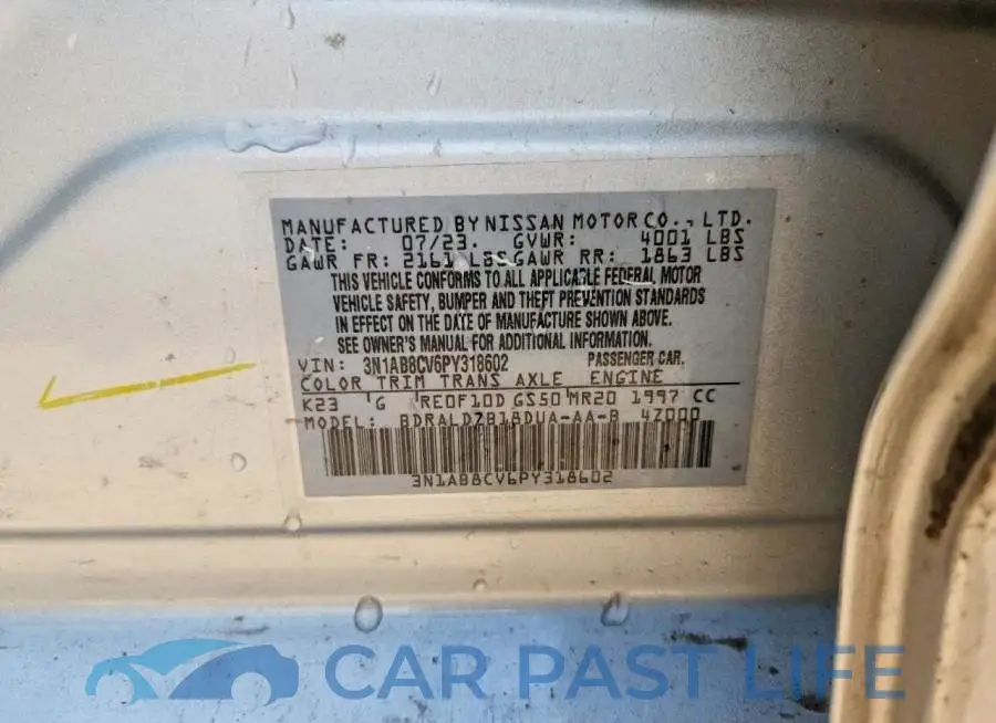 3N1AB8CV6PY318602# 12