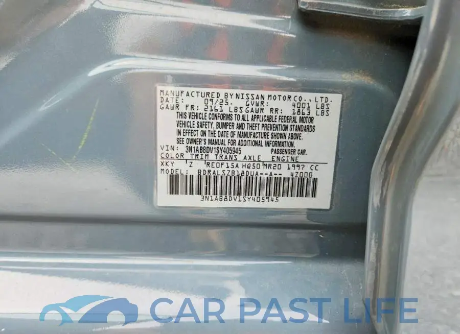 3N1AB8DV1SY405945# 12
