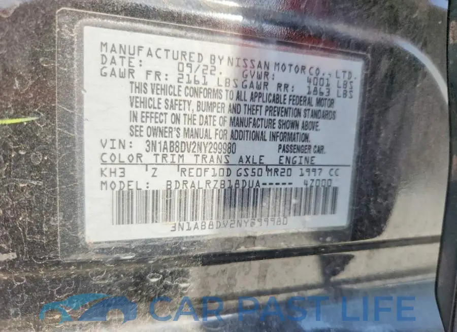 3N1AB8DV2NY299980# 12