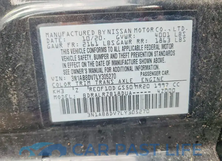 3N1AB8DV7LY305270# 12
