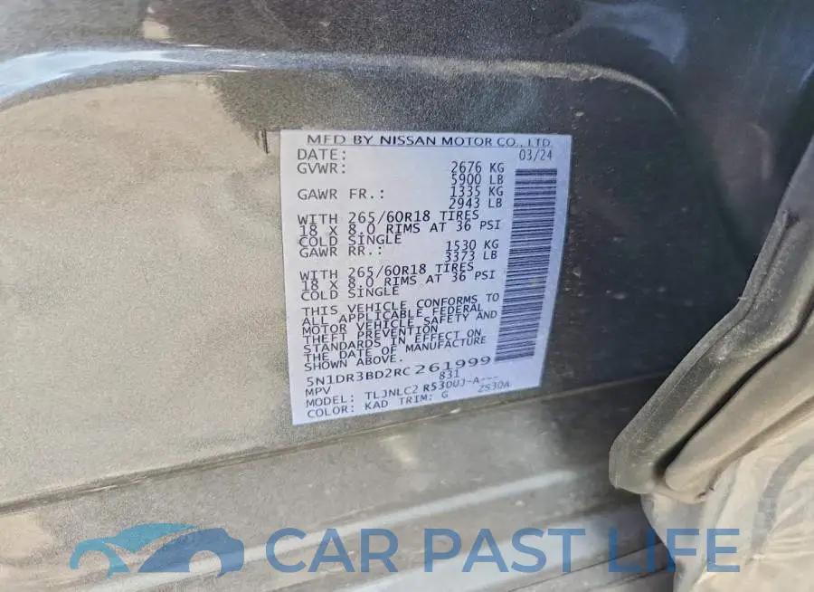 5N1DR3BD2RC261999# 13