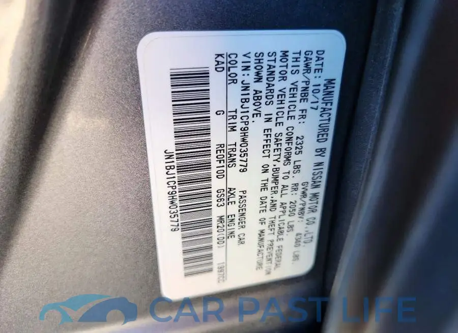 JN1BJ1CP9HW035779# 13