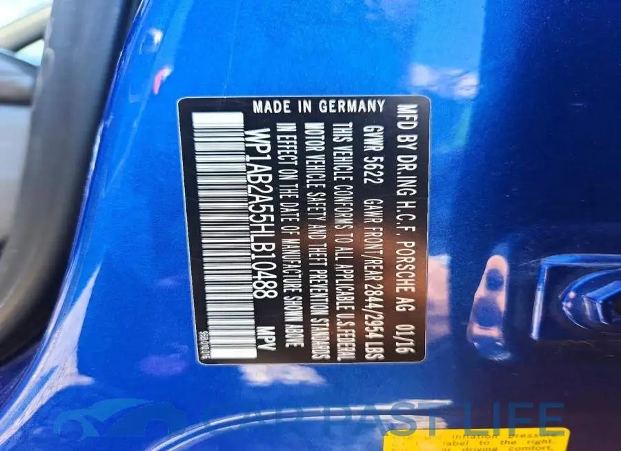 WP1AB2A55HLB10488# 12