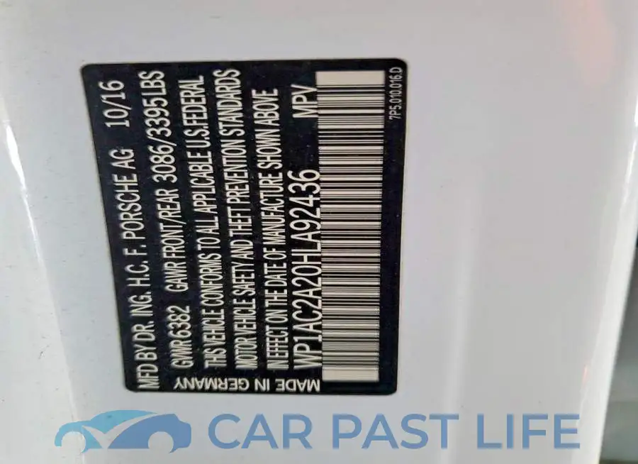 WP1AC2A20HLA92436# 13