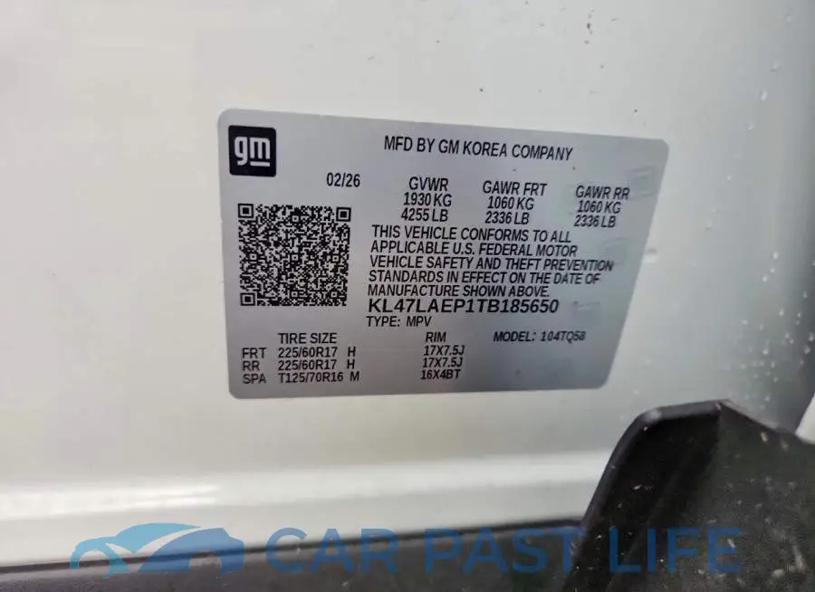 KL47LAEP1TB185650# 12