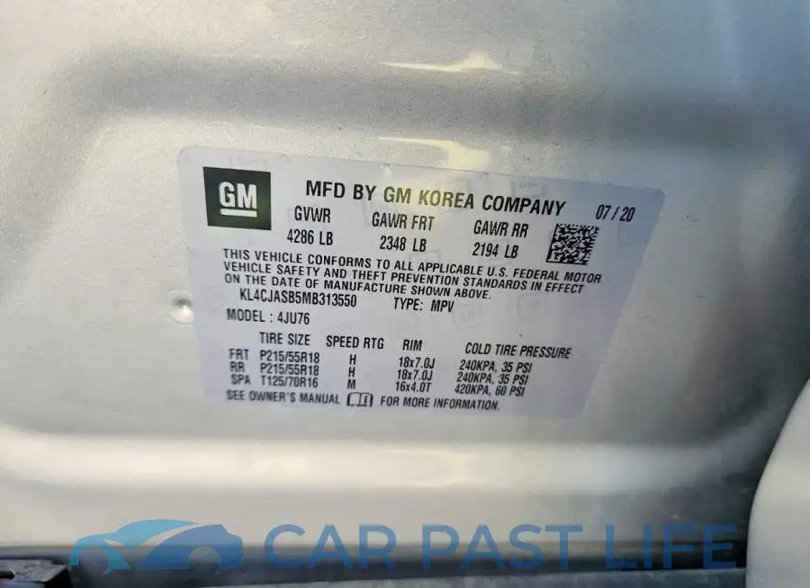 KL4CJASB5MB313550# 13