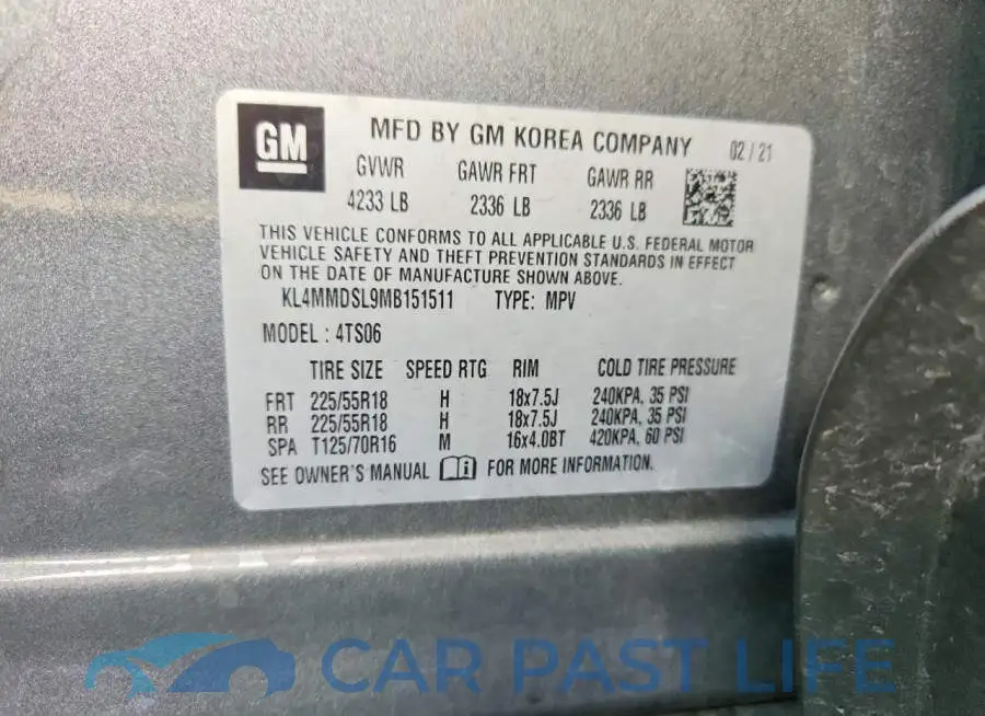 KL4MMDSL9MB151511# 14