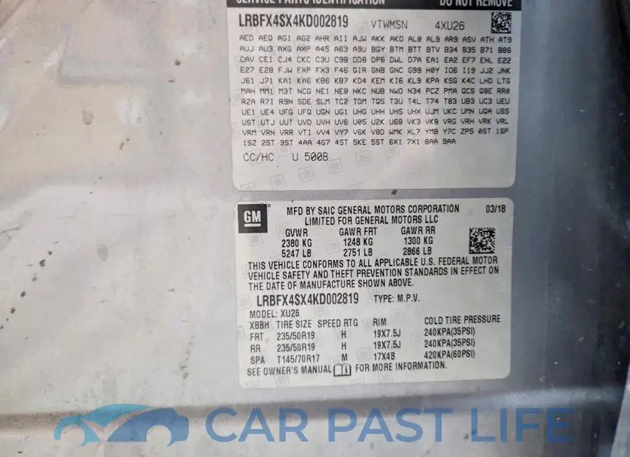 LRBFX4SX4KD002819# 12