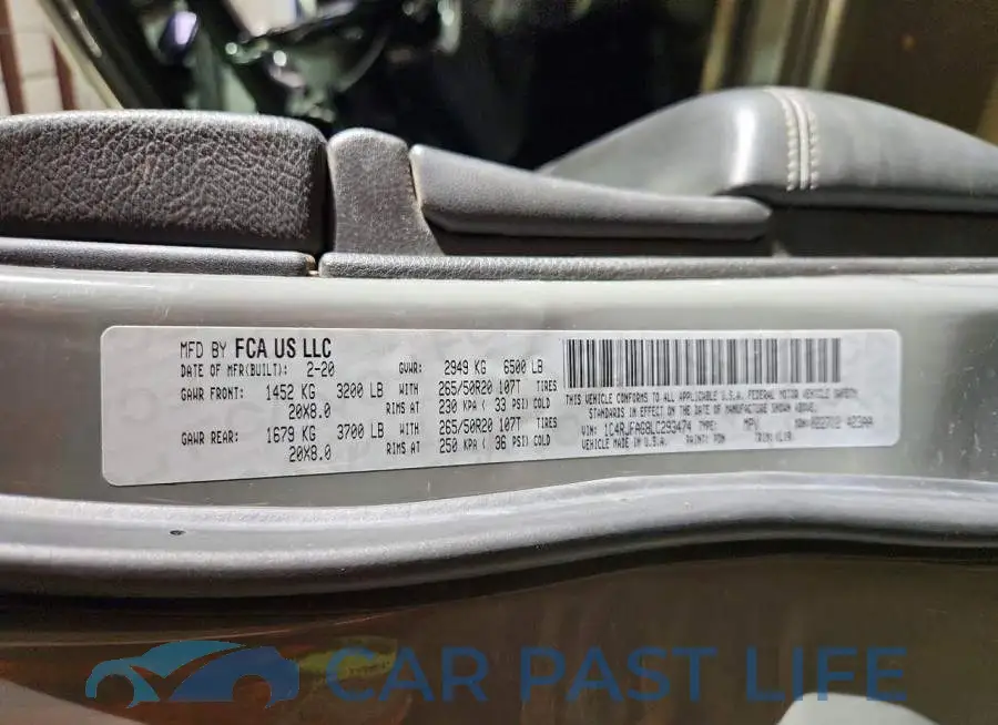 1C4RJFAG8LC293474# 13