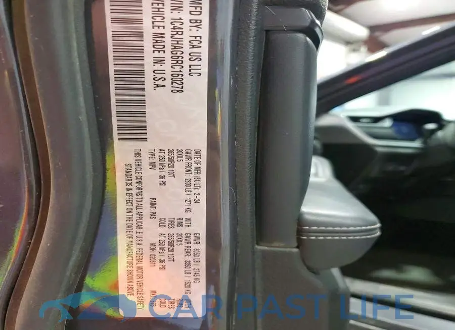 1C4RJHAG6RC160278# 13