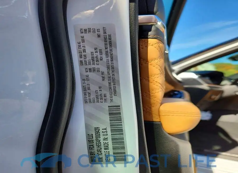 1C4RJHEG4P8809439# 13