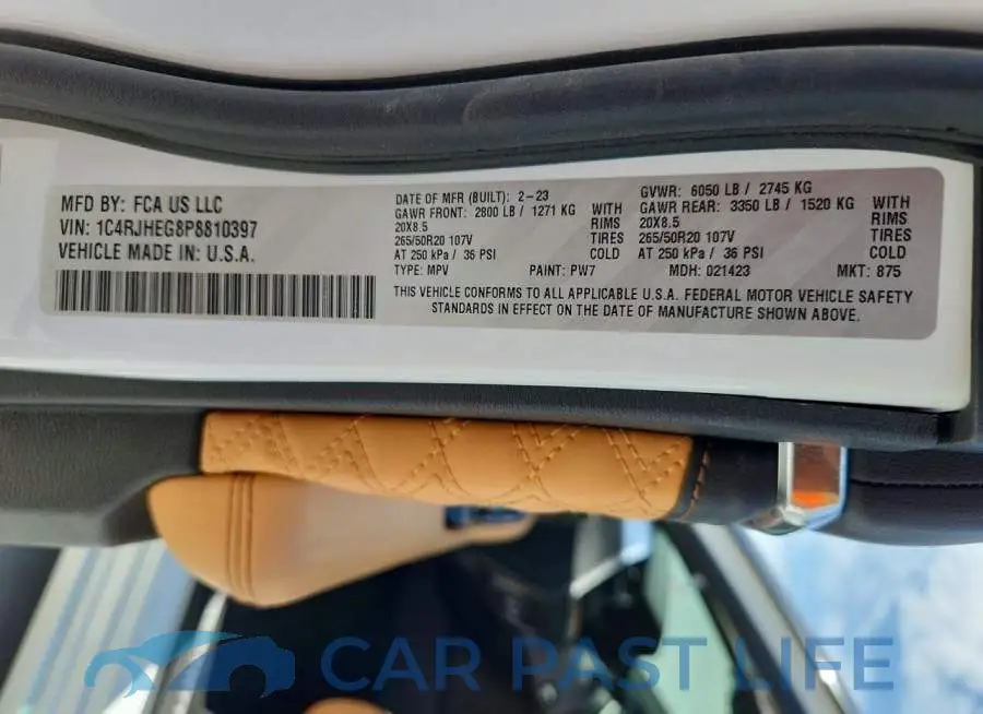 1C4RJHEG8P8810397# 12