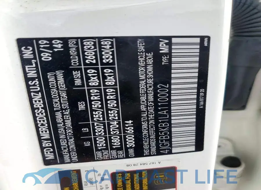 4JGFB5KB1LA110002# 13