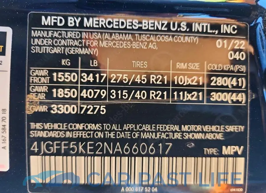 4JGFF5KE2NA660617# 14