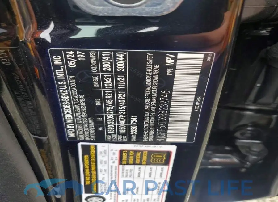 4JGFF5KEXRB232746# 13